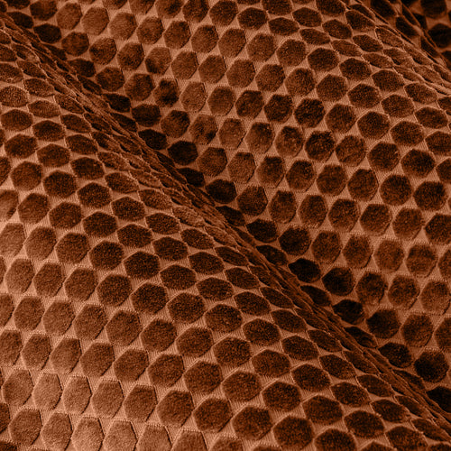 Neptune Fully Lined Velvet Eyelet Curtains Copper