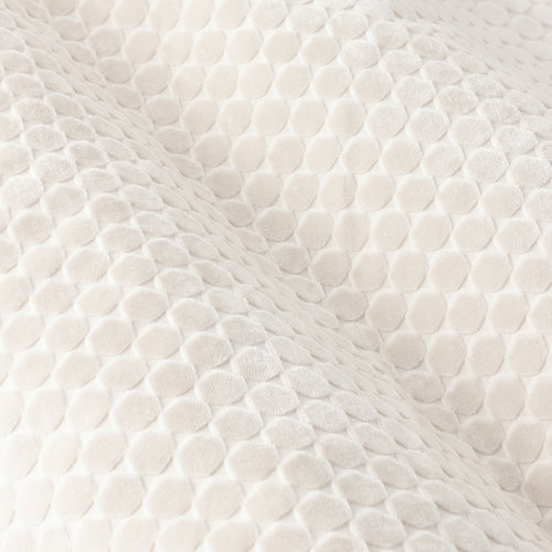 Neptune Fully Lined Velvet Eyelet Curtains Ivory