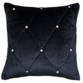 Paoletti New Diamante Embellished Cushion Cover in Black