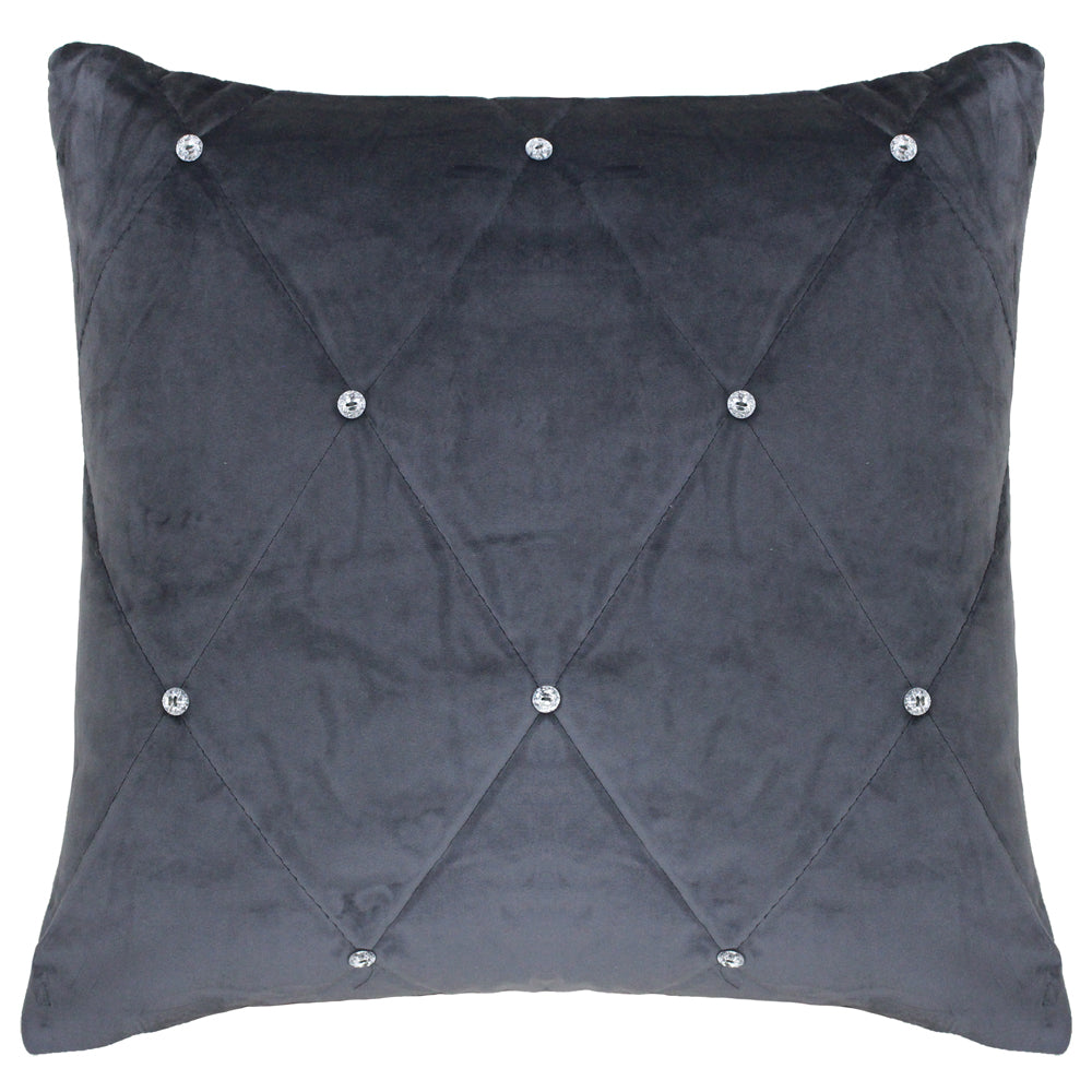 Grey 2025 diamante cushions