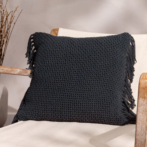 Plain Blue Cushions - Nimble  Cushion Cover Dusk Yard