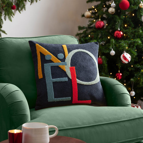  Multi Cushions - Noel Tufted Cushion Cover Multicolour Evans Lichfield