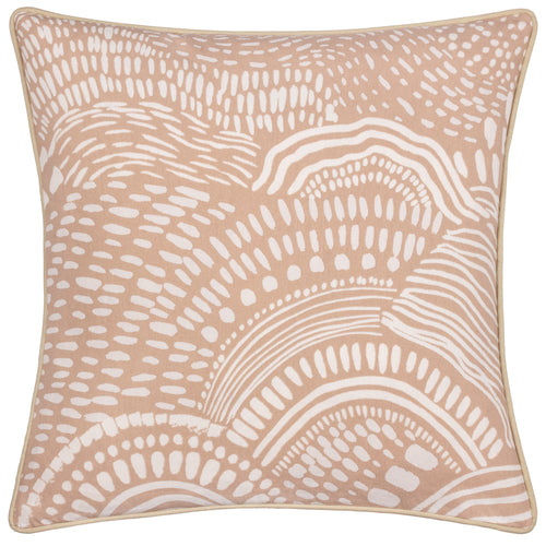 Abstract Beige Cushions - Nola Abstract Piped Cushion Cover Oat HÖEM