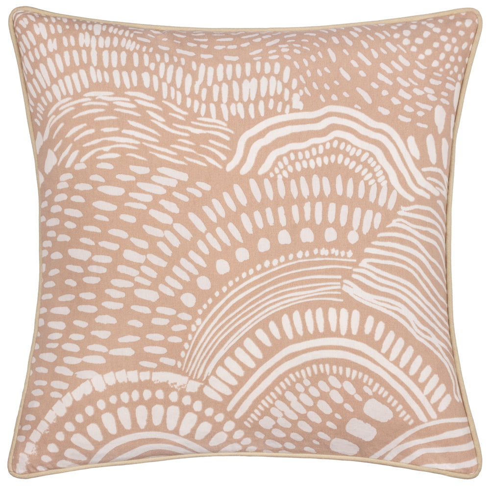 Nola Abstract Piped Cushion Oat