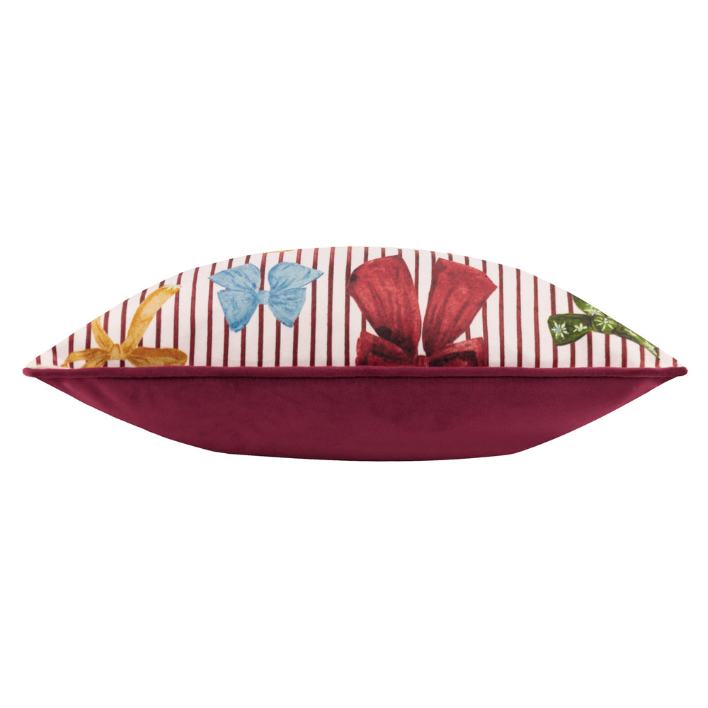 Noortje Bows Printed Cushion Silk Pink