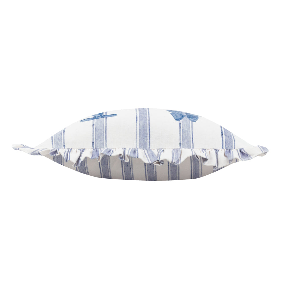 Noortje Ruffle Bows Printed Cushion Multicolour