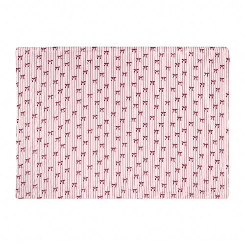 Noortje Bows Sherpa Fleece Throw Silk Pink