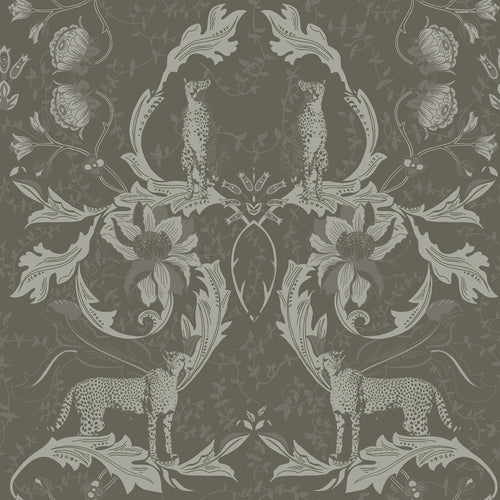 Jungle Grey M2M - Nouvilla Grey Fabric Sample Paoletti