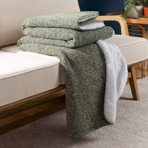 Ochre sherpa online throw