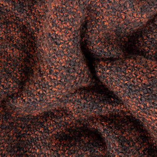 Plain Red Throws - Nurrel Sherpa  Throw Rust furn.