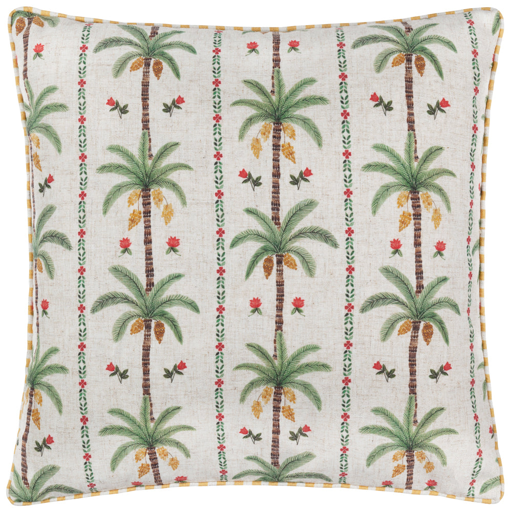 Okara Palm Printed Cushion Multicolour