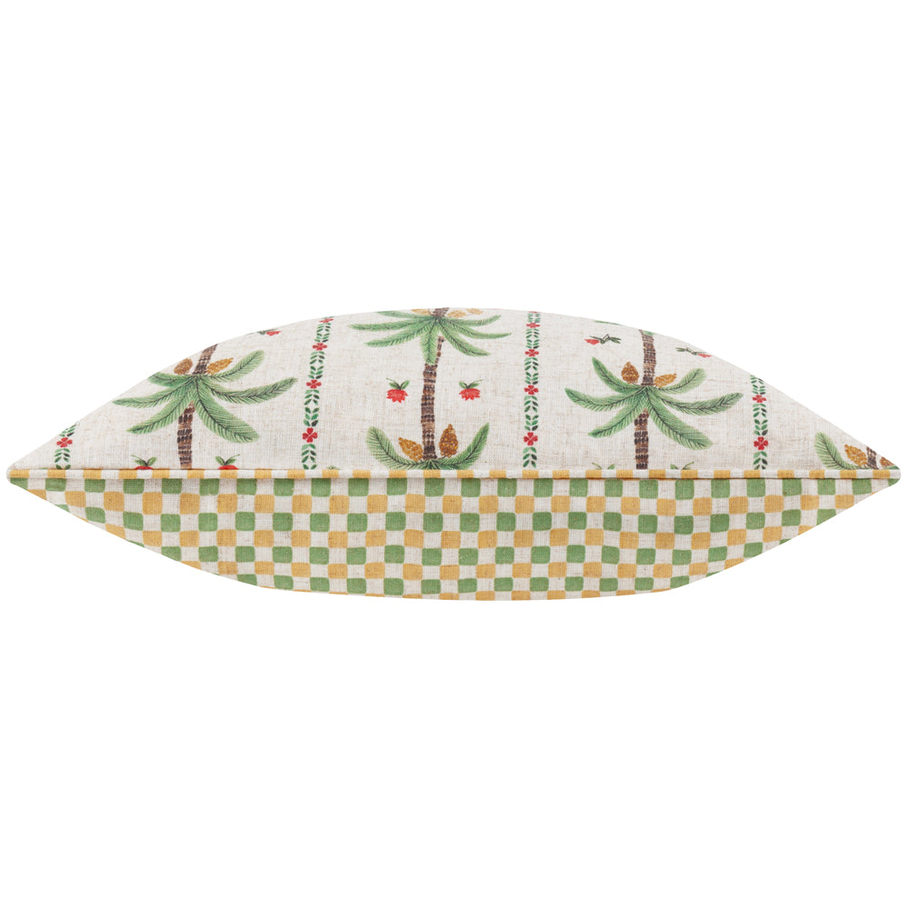 Okara Palm Printed Cushion Multicolour