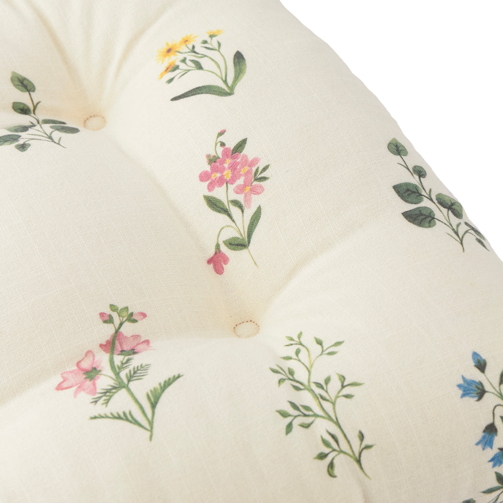 Olivia 2 Pack Slub Cotton Seat Pads Green