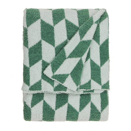 Olsen Geometric Throw Good For You Green