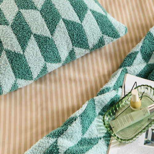 Olsen Geometric Throw Good For You Green