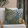 Ophelia Floral Jacquard Cushion Blue/Saffron