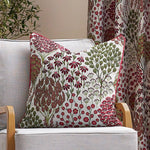 Ophelia Floral Jacquard Cushion Rednut