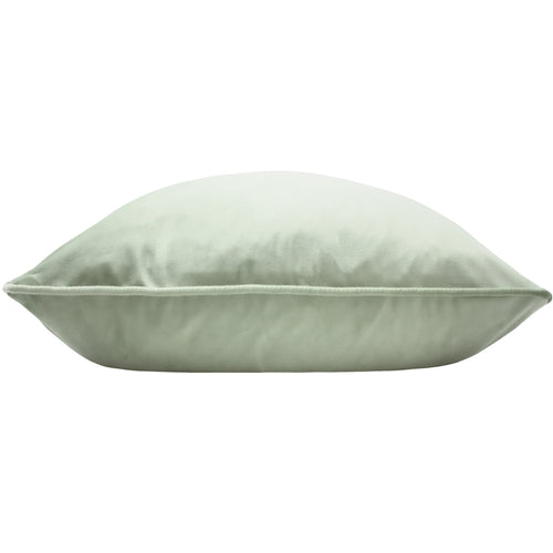 Plain Green Cushions - Opulence Soft Velvet Cushion Cover Green Evans Lichfield