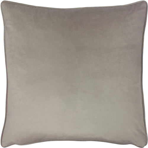 Plain Brown Cushions - Opulence Soft Velvet Cushion Cover Mink Evans Lichfield