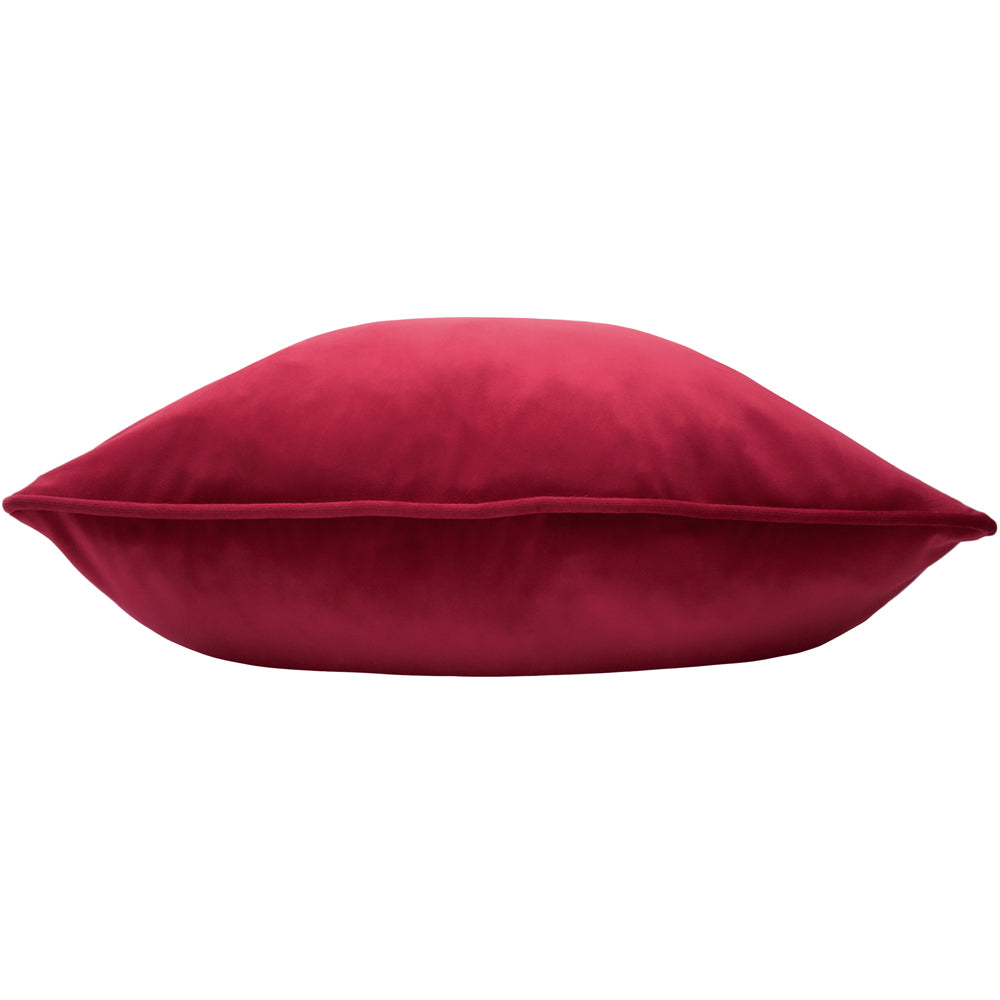 Opulence Soft Velvet Cushion Scarlet