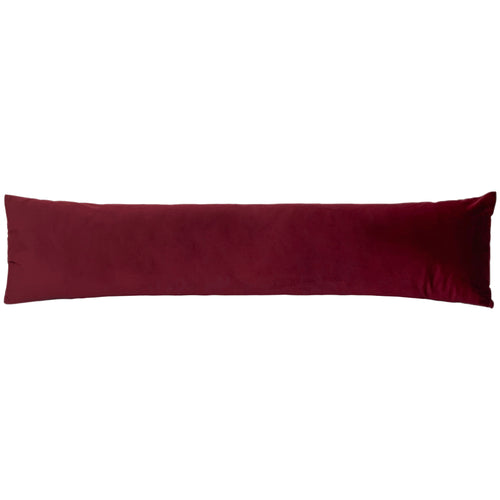 Plain Red Cushions - Opulence Velvet Draught Excluder Burgundy Evans Lichfield