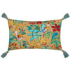 Wylder Orilla Floral Tasselled Cushion Cover in Camel/Duck Egg