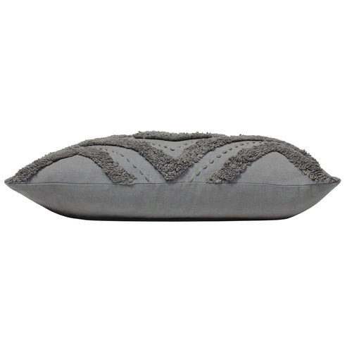 Geometric Grey Cushions - Orson Tufted Cushion Cover Grey furn.