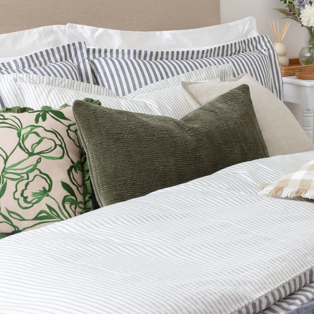 Osaka Chenille Cushion Khaki
