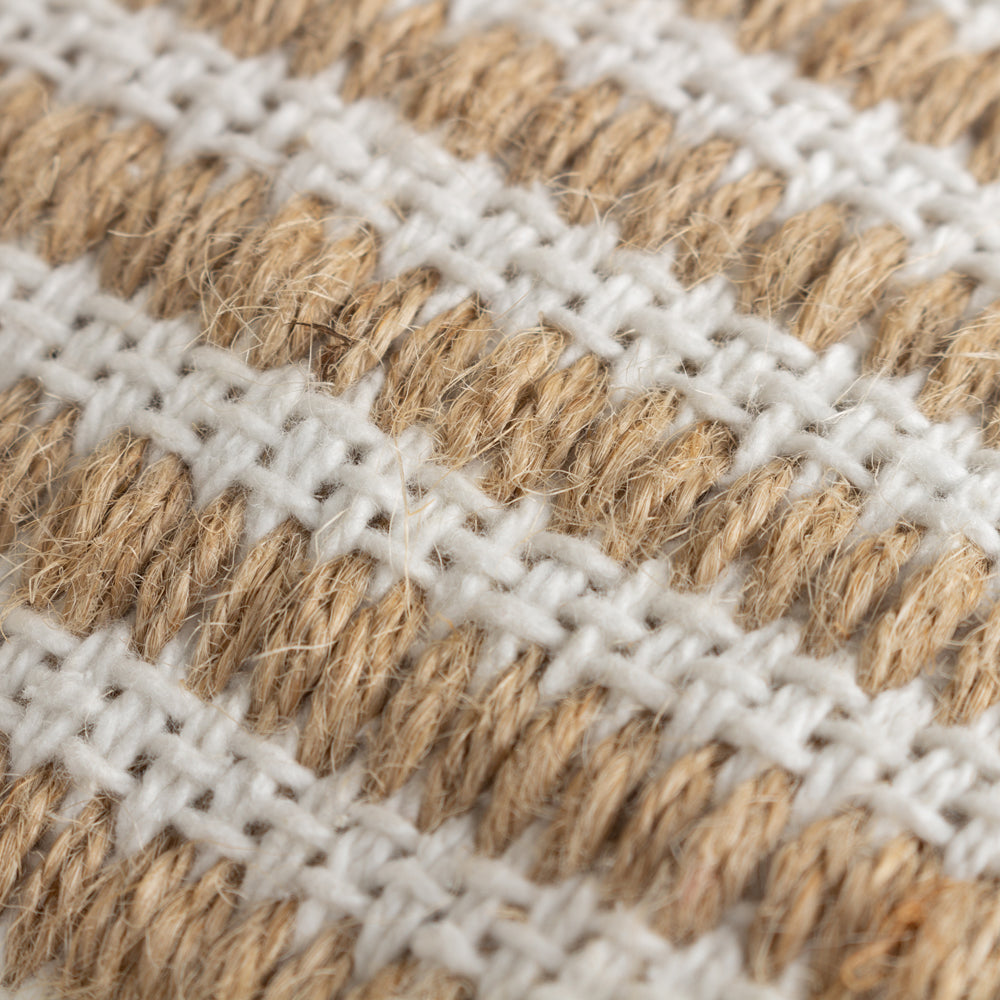 Organik Stripe Cushion Natural