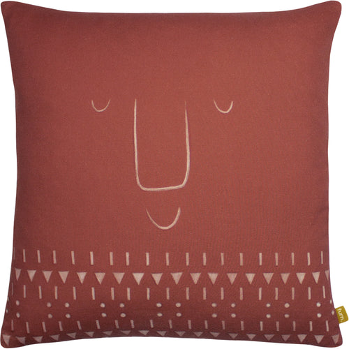 Abstract Red Cushions - Pacha 100% Recycled Cushion Cover Terracotta furn.
