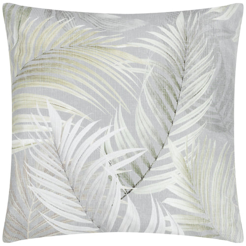 Floral Green Cushions - Palma Botanical Outdoor Cushion Cover Green Evans Lichfield