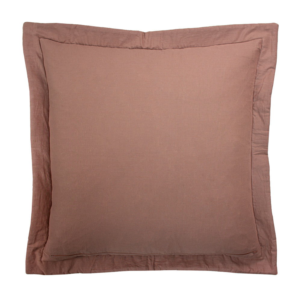 Palmeria Quilted Velvet Cushion Blush