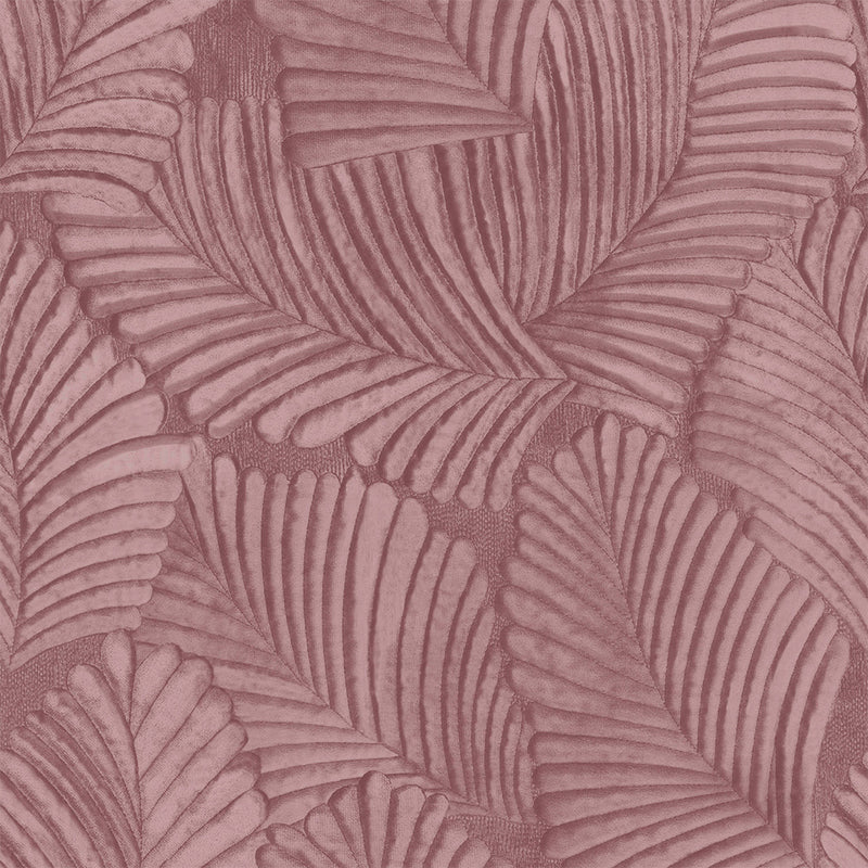 Jungle Pink Wallpaper - Palmeria Vinyl Wallpaper Blush Paoletti