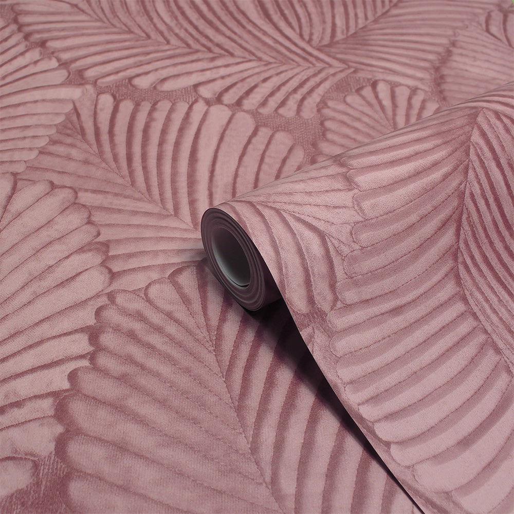 Palmeria Vinyl Wallpaper Sample Blush