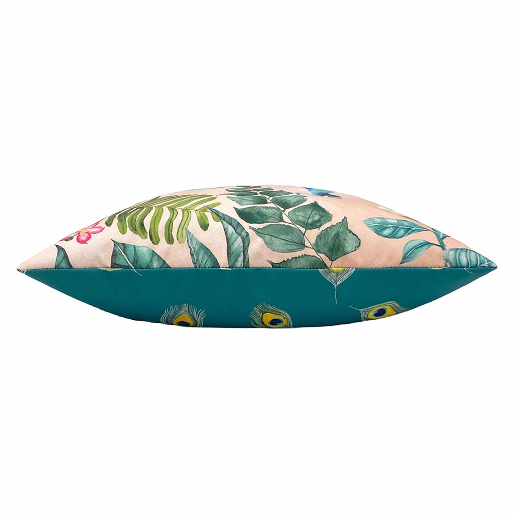 Peacock Outdoor Cushion Blush