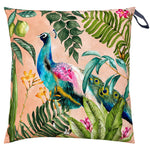 Evans Lichfield Peacock Large 70cm Outdoor Floor Cushion Cover in Blush