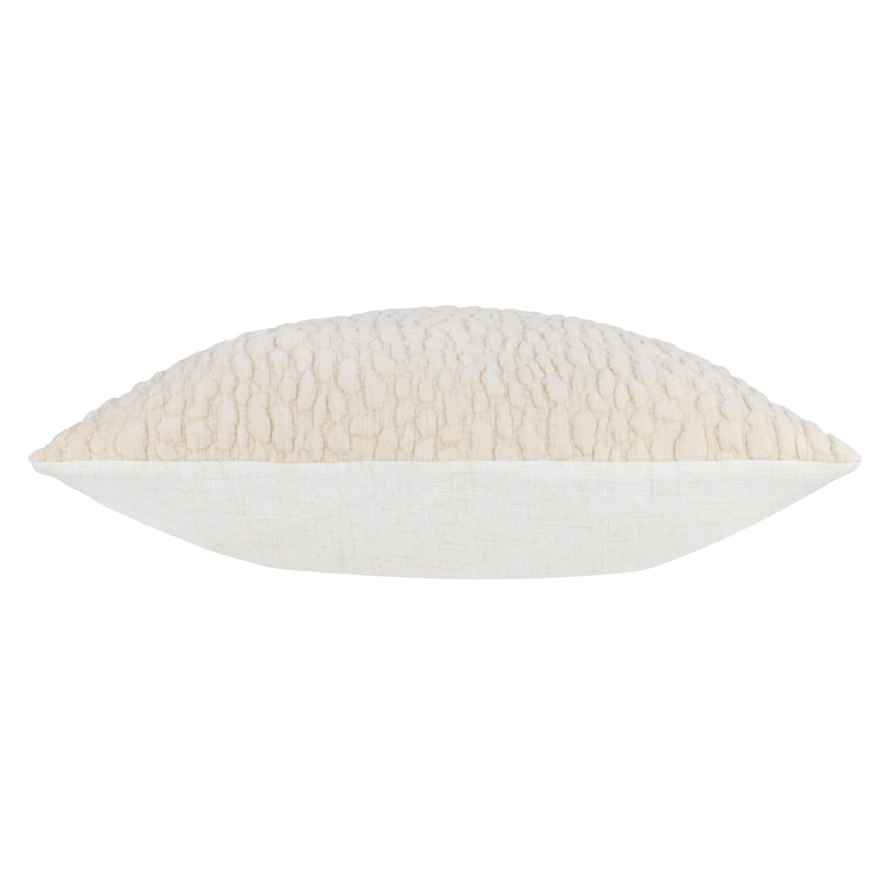Pebble Textured Chenille Cushion Natural