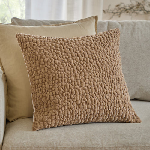 Abstract Beige Cushions - Pebble Textured Chenille Cushion Cover Stone Yard