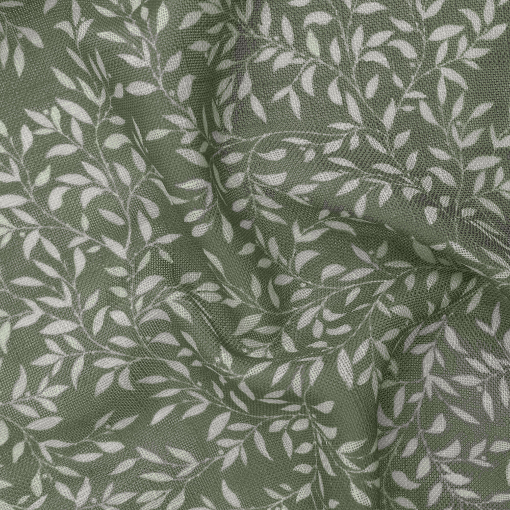 Perrie Leaf Sheer Woven Curtain Panel Forest