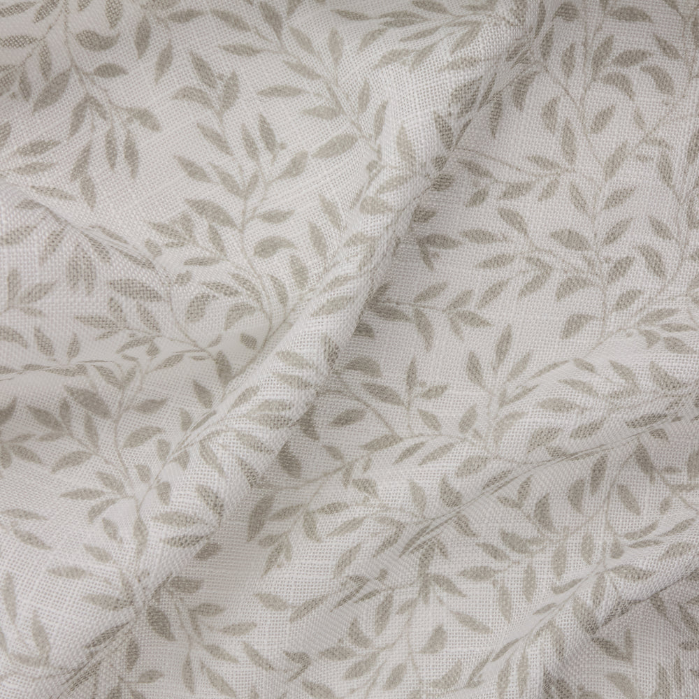 Perrie Leaf Sheer Woven Curtain Panel Natural