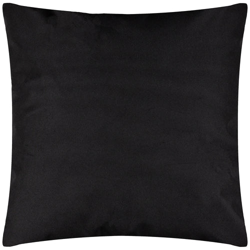Plain Black Cushions - Plain Outdoor Cushion Cover Black furn.