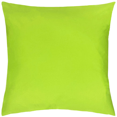 Plain Green Cushions - Plain Outdoor Cushion Cover Lime furn.