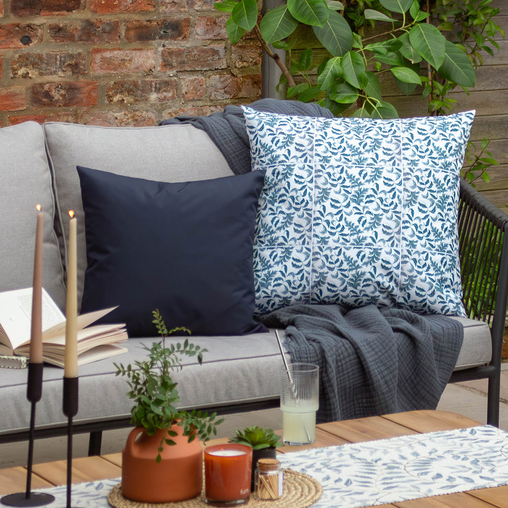 Plain Outdoor Cushion Navy