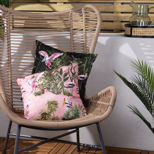 Jungle Pink Cushions - Platalea Outdoor Cushion Cover Blush Paoletti