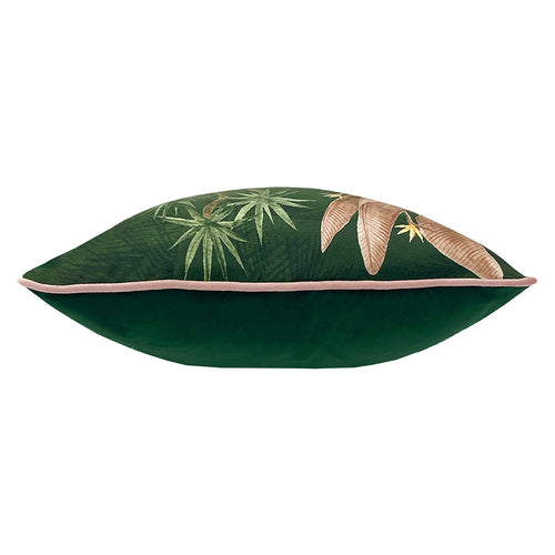 Jungle Green Cushions - Platalea Botanical Cushion Cover Green Paoletti