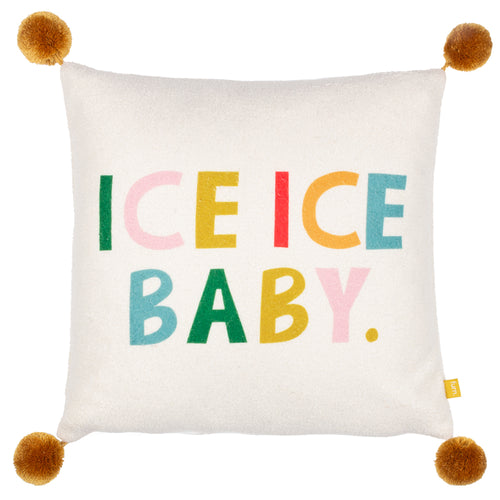  Multi Cushions - Pom-Poms Ice Ice Baby Cushion Cover Multicolour furn.
