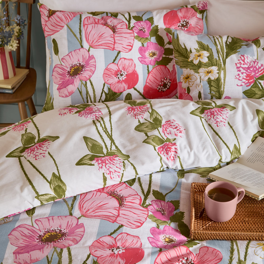 Poppy Trail Reversible Duvet Cover Set Multicolour