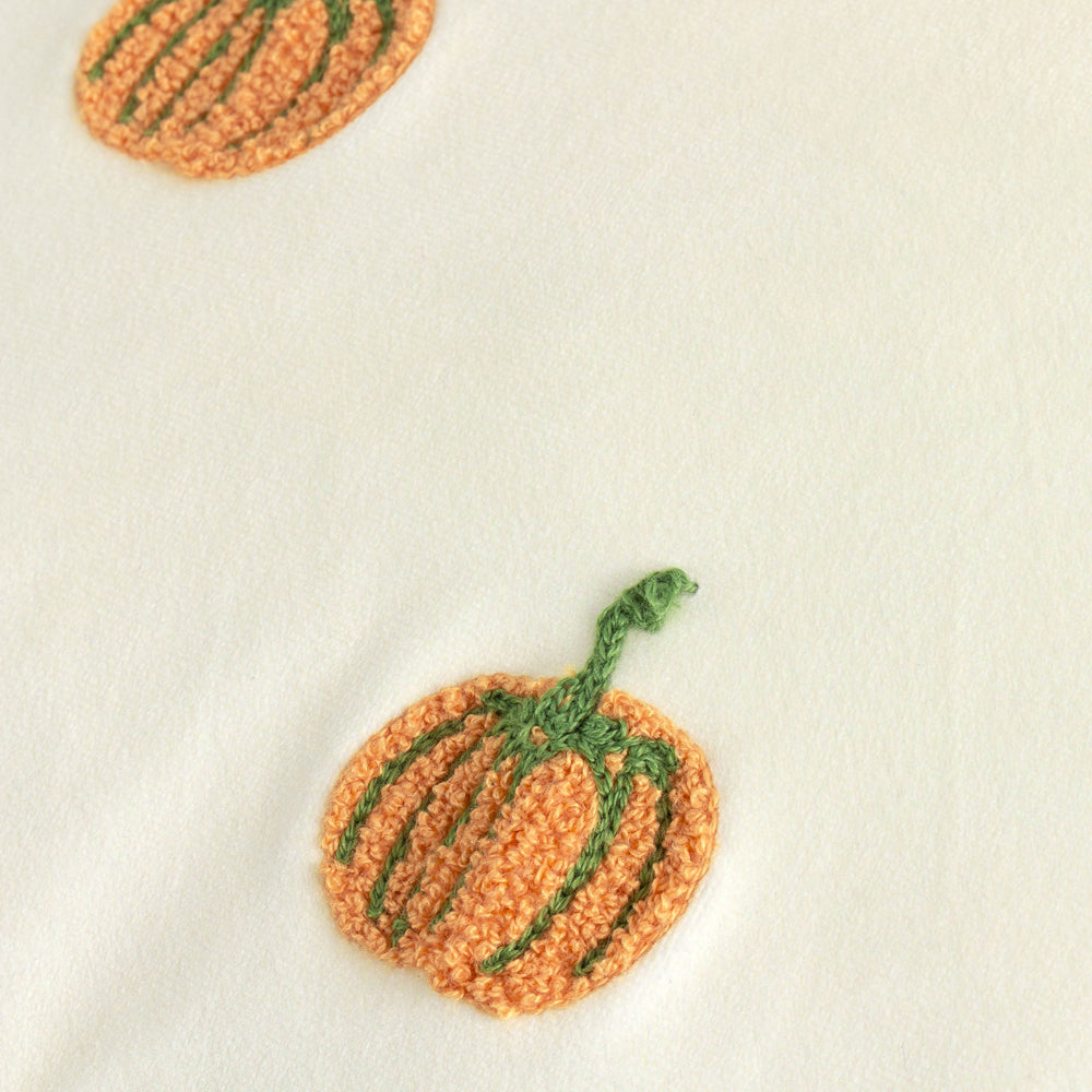 Pumpkin Spice Tufted Velvet Cushion Multicolour