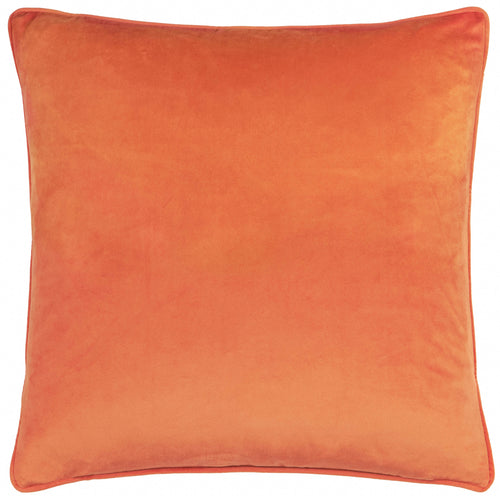 Pumpkin Spice Velvet Cushion Orange