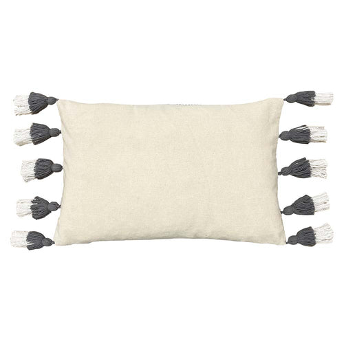  Grey Cushions - Rainbow Tuft Tasselled Cushion Cover Grey furn.